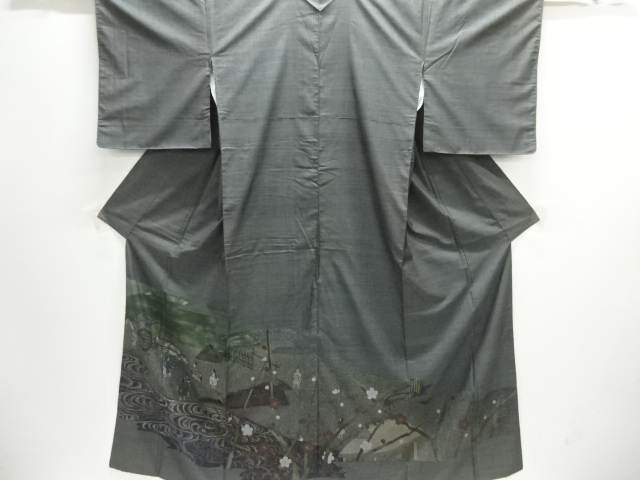 JAPANESE KIMONO / HOMONGI / DORO OSHIMA TSUMUGI / SHIBORI / ARTIST WORK
